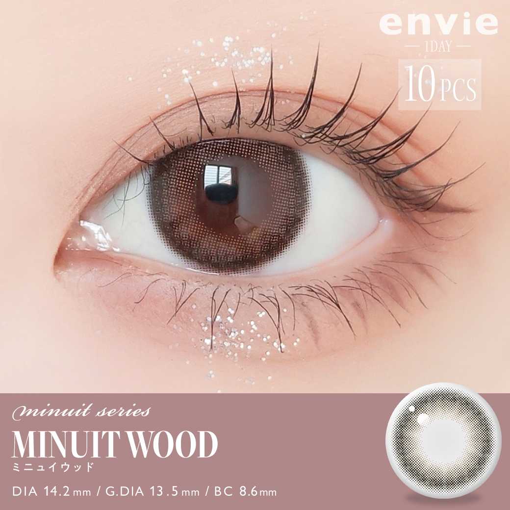 Envie Minuit series Daily MINUIT WOOD contact lenses 10 Pieces