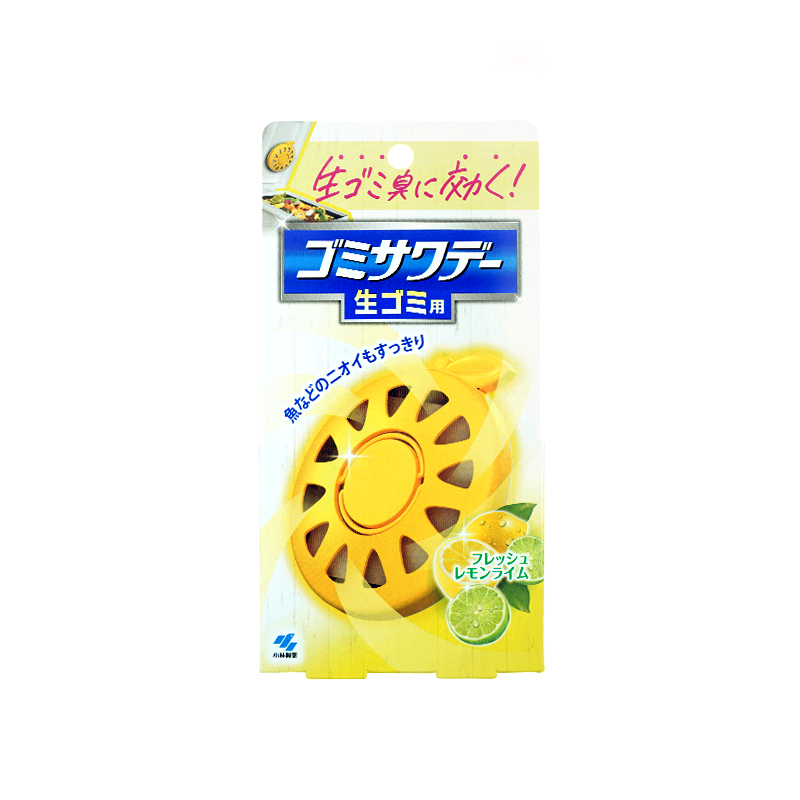 Kobayashi Pharmaceutical Kitchen Trash Can Deodorant Sticker Fresh Lemon Scent 1 pc