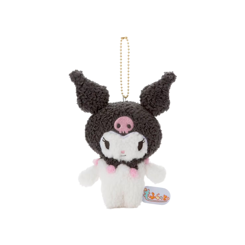 TAKARA TOMY Sanrio Kuromi Plush Doll Keychain 1 piece