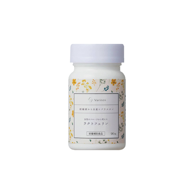 Varinos prenatal care lactoferrin uterine flora improvement & immune enhancement bottled 90 capsules 12-30 days supply essential for pre-pregnancy and post-pregnancy.