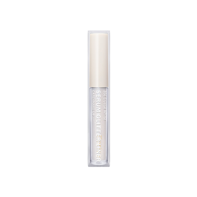 Borica Fine Glitter Brightening Eyeliner #206 Crystal White 3.5g Moisturizing/Nourishing/Long-lasting Sparkle - Pre-order