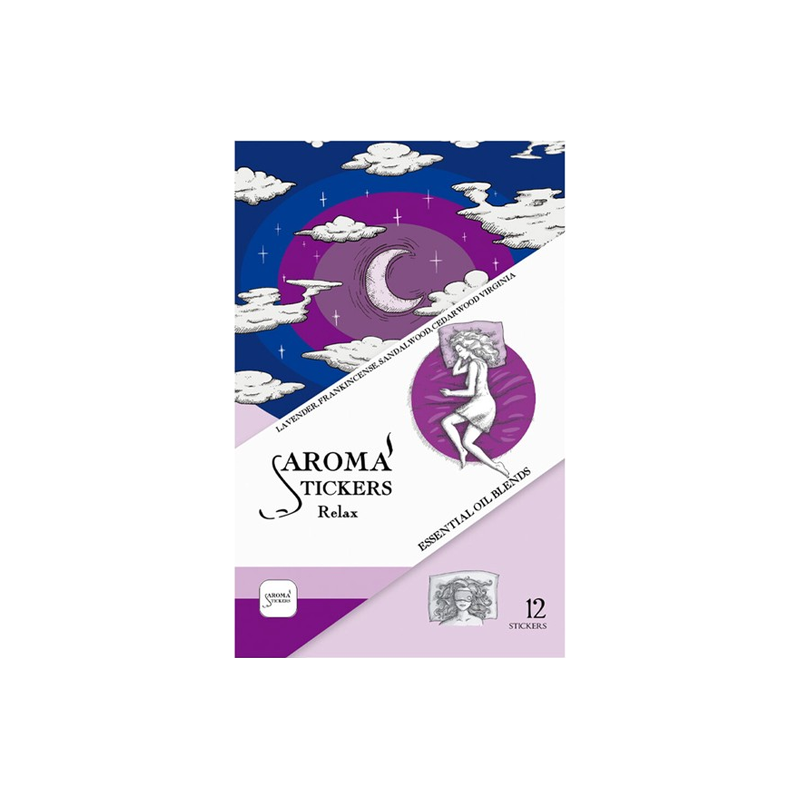 Yamamoto Fragrance Aromastickers Aromatherapy Essential Oil Mask Stickers Soothing Type 12 Pieces Pack - Pre-order