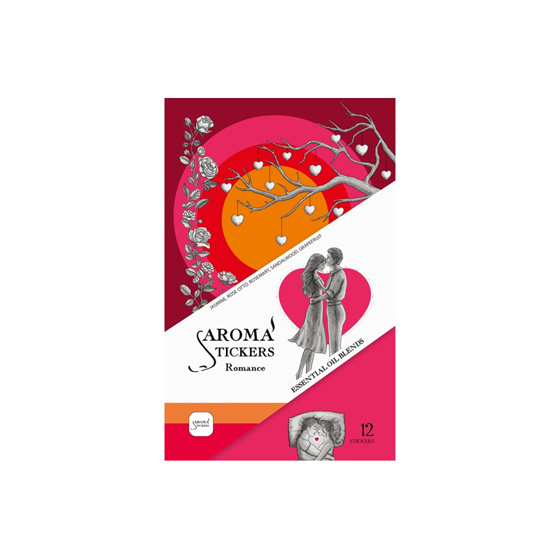 Yamamoto Aromastickers natural essential oil mask stickers romantic style 12 pieces pack. - Pre-order