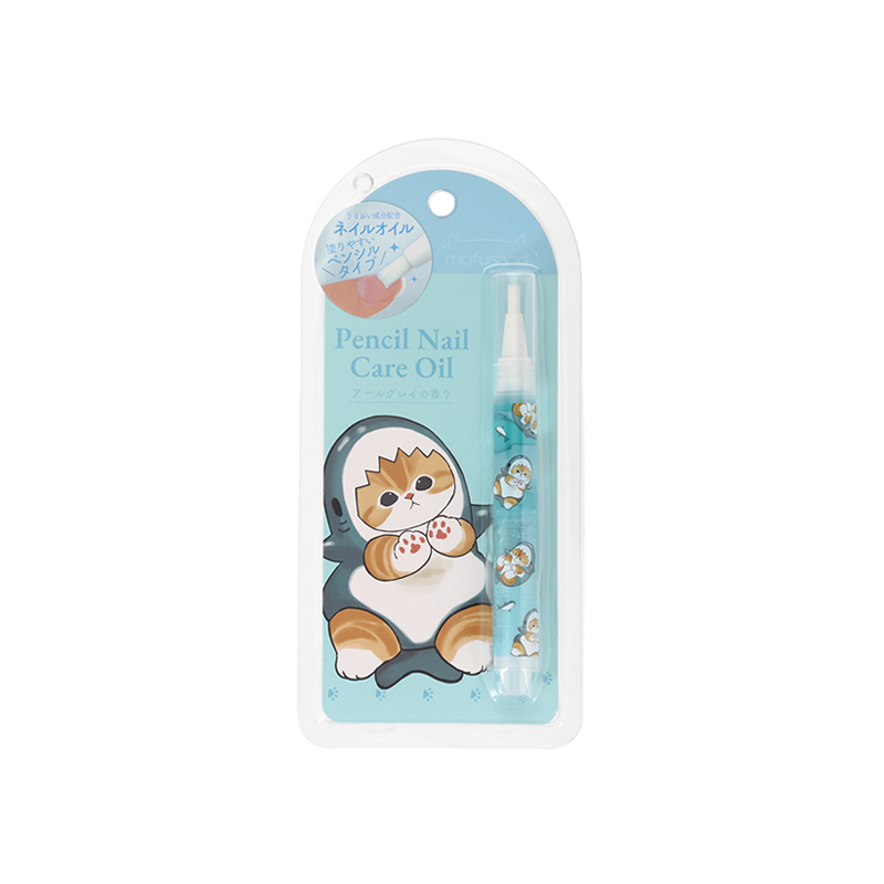 SHOBIDO Makeup Beauty Hall Mofusand Pen-style Nail Polish Earl Grey Tea Scent #Shark Cat 3ml