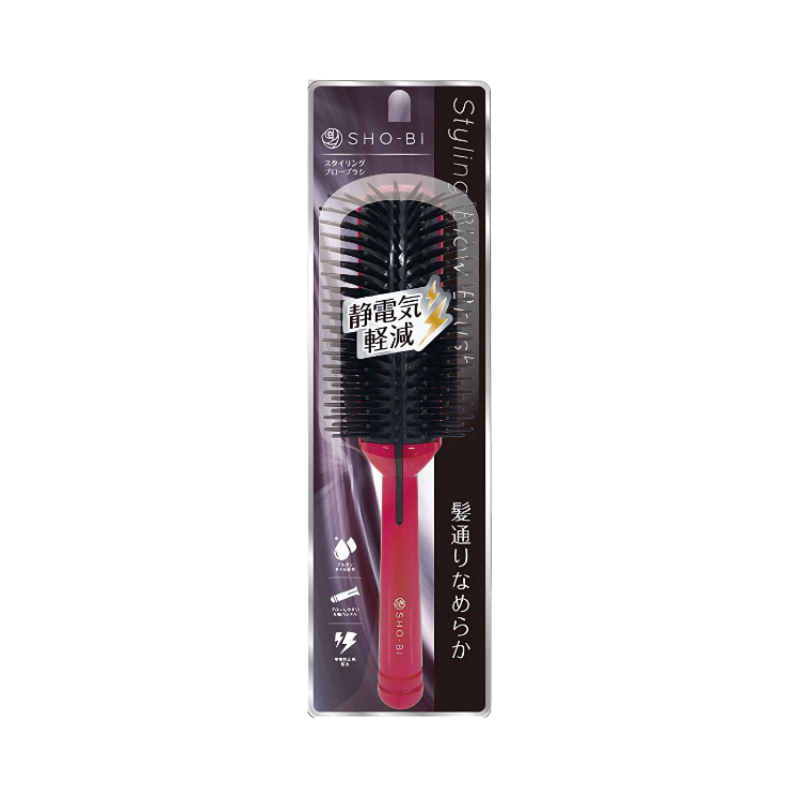 SHOBIDO Makeup Hall Anti-Static Styling Hair Dryer Comb 1pc Moroccan Argan Oil/Smooth and Tangle-Free - Pre-order