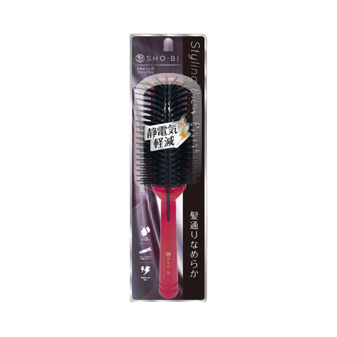 SHOBIDO Makeup Hall Anti-Static Styling Hair Dryer Comb 1pc Moroccan Argan Oil/Smooth and Tangle-Free - Pre-order