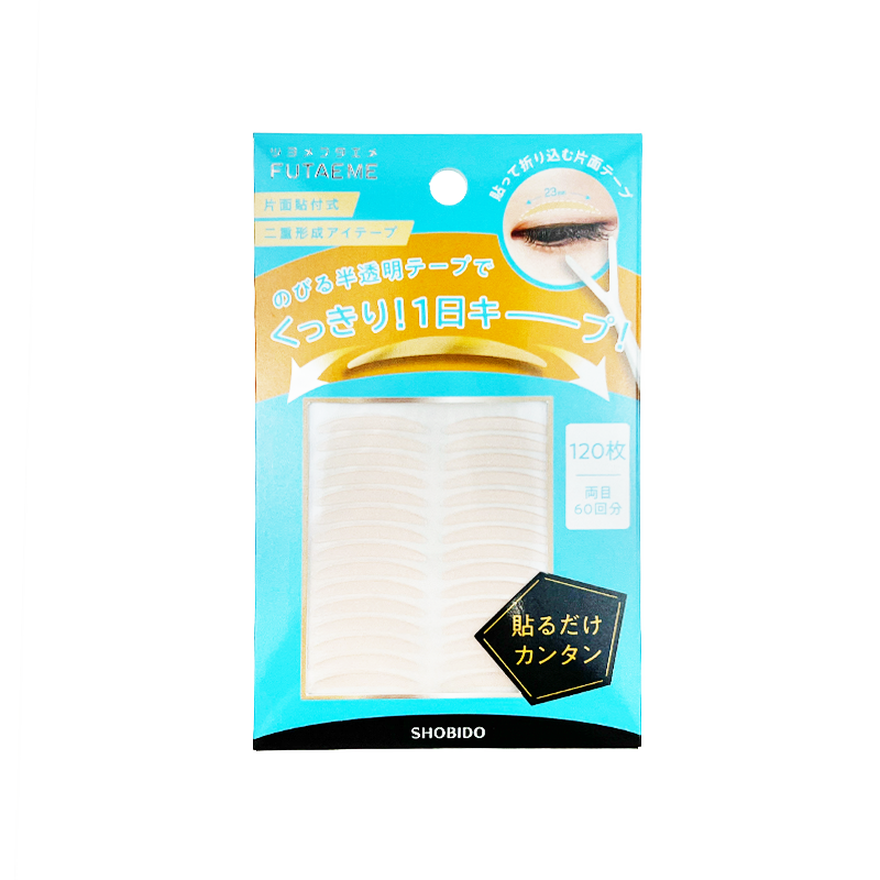 SHOBIDO Makeup Beauty Hall Double Eyelid Tape Boxed #Semi-Transparent Style 120 Pieces/60 Pairs - Pre-order