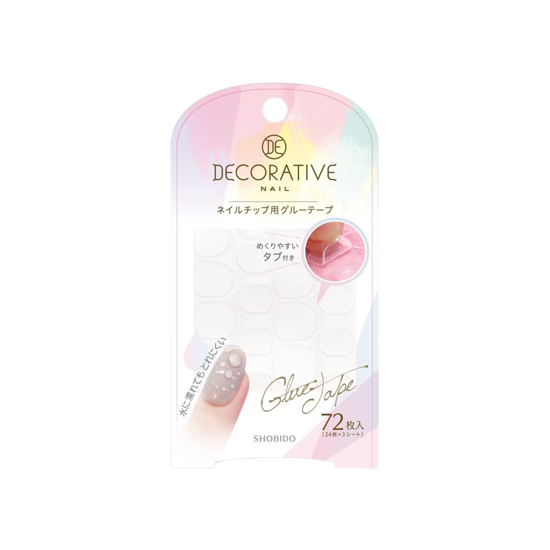 SHOBIDO Beauty Hall, wearing armor special, jelly gel nail stickers, 72 pieces, ultra-thin and super sticky without damaging the original nails. - Pre-order