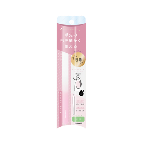 SHOBIDO Makeup Hall Nail Care Glass File 1pc Fine Grinding/Effective Nail Repair - Pre-order