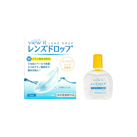 GrandPrix view it Invisible Contact Lens Wear Assist Installation Solution 15ml Anti-Dryness/Inhibits Dirt - Pre-order