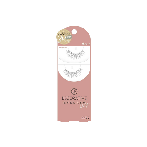 SHOBIDO Makeup Beauty Hall Decorative 3D Stereoscopic False Eyelashes #002 4 Pairs Natural Blend/Elegant Maturity - Pre-order