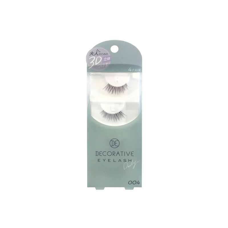 SHOBIDO Makeup Hall Decorative 3D Stereoscopic False Eyelashes #004 4 Pairs Natural and Realistic/Sexy and Mature - Pre-order