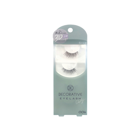 SHOBIDO Makeup Hall Decorative 3D Stereoscopic False Eyelashes #004 4 Pairs Natural and Realistic/Sexy and Mature - Pre-order