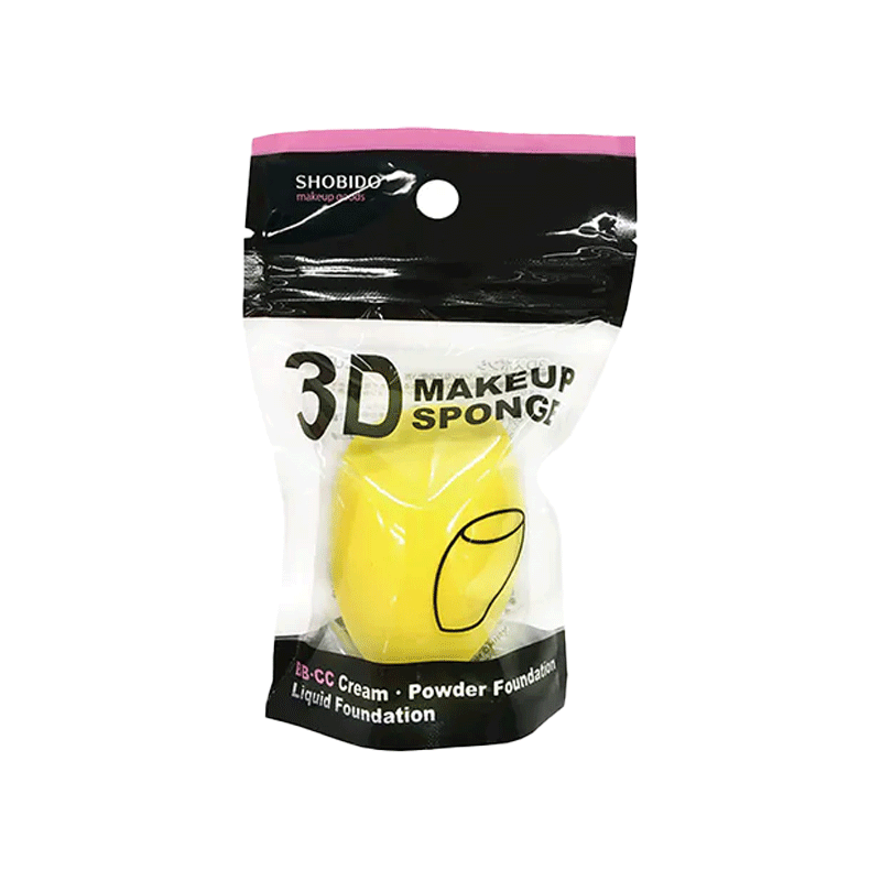 SHOBIDO Makeup Hall Dual-use 3D Sponge Makeup Egg #Flat Cut 1 piece Precise application/easy to use - Pre-order