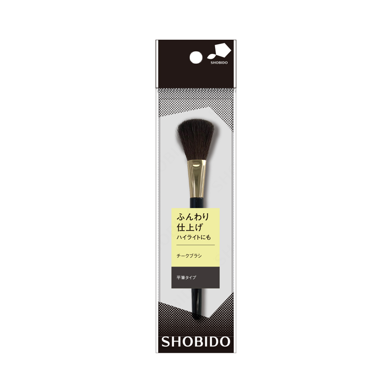 SHOBIDO Makeup Hall PBT Flat Head Blush Brush 1pc Soft Material/Even Makeup - Pre-order