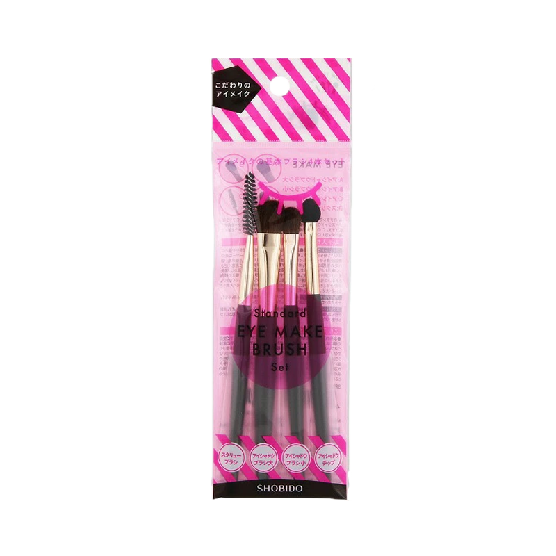 SHOBIDO Makeup Hall Eye Basic Brush Set 4-piece Set Precise Brush Hair / Basic Essentials - Pre-order