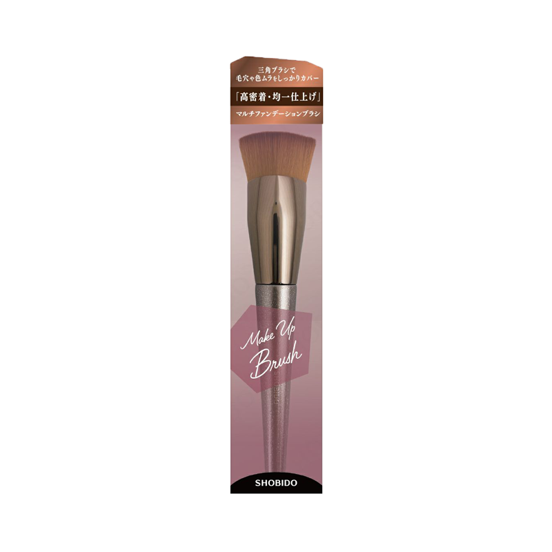 SHOBIDO Makeup Hall Multi-functional Triangular Foundation Brush 1 pc Triangular fit/even fit - Pre-order