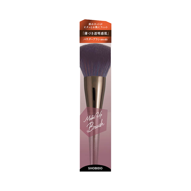 SHOBIDO Makeup Studio Slanted Powder Brush 1 piece, slanted fit/lightweight setting. - Pre-order