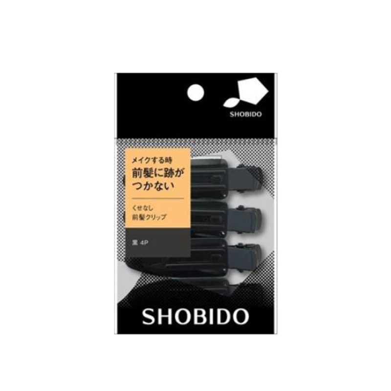 SHOBIDO Makeup Studio Invisible Bangs Clip #Black 4pcs Invisible Clip Hold/Stable Fixation - Pre-order
