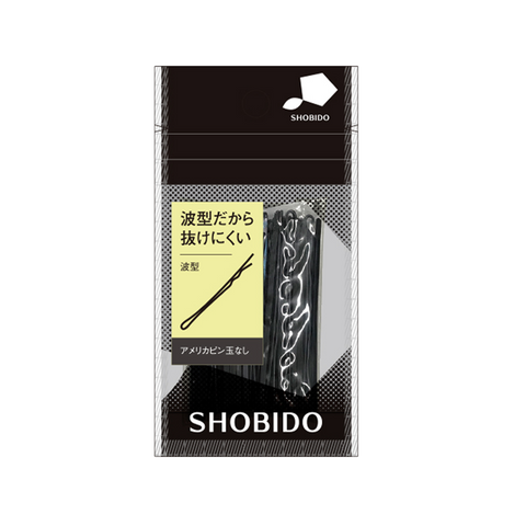 SHOBIDO Makeup Studio No Pearl Wave Black Hair Clip 40g Anti-slip Durable/Stable Styling - Pre-order