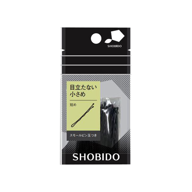 SHOBIDO Makeup Hall Short Wavy One-Word Clip with Needle Ball #Black 25g Fix Hair/Styling Braid - Pre-order
