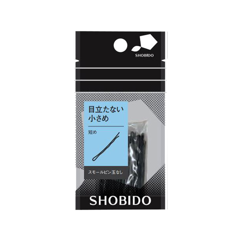 SHOBIDO Makeup Hall Short Wave-shaped Hair Clip Without Beads #Black 30g Fix Hair/Delicate - Pre-order