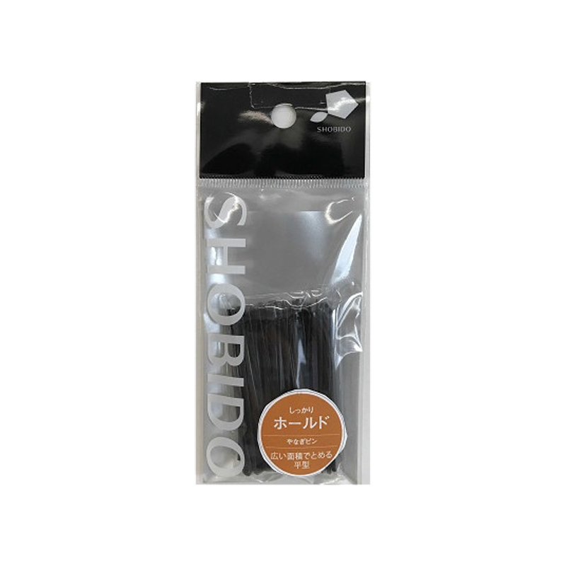SHOBIDO Makeup Hall Willow-shaped flat hair clip #Black 35g Fits hair/adds delicacy - Pre-order