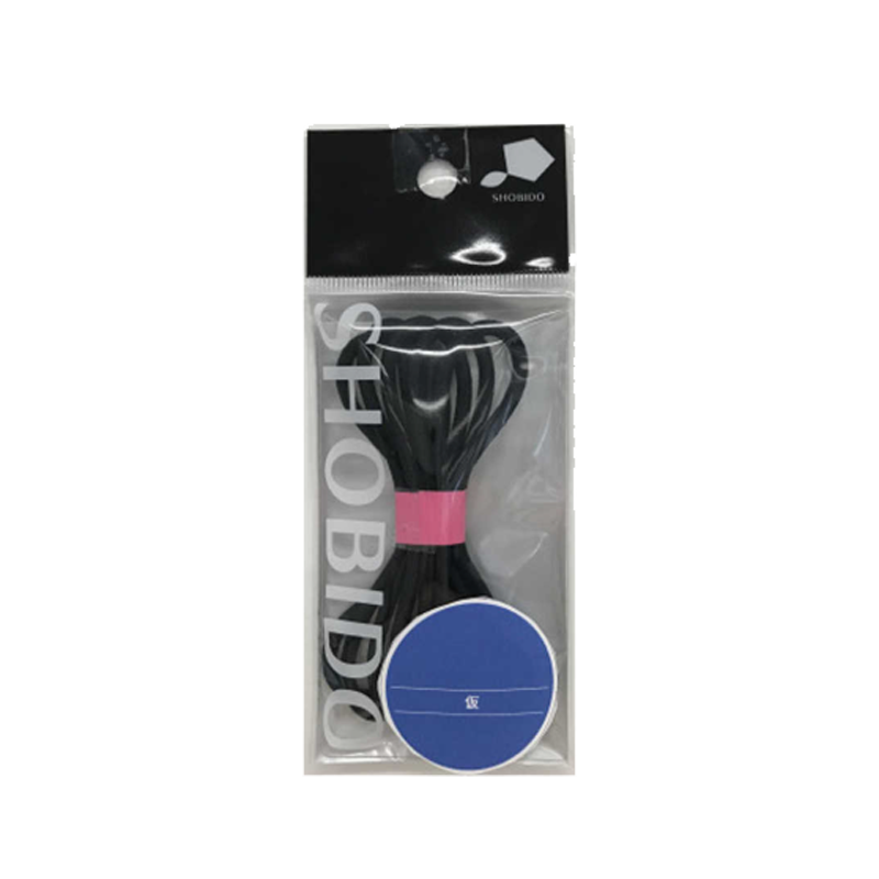SHOBIDO Makeup Hall Customizable Thick Hair Tie 1m #Black 1pc Hair Styling/Hairdressing Accessory - Pre-order
