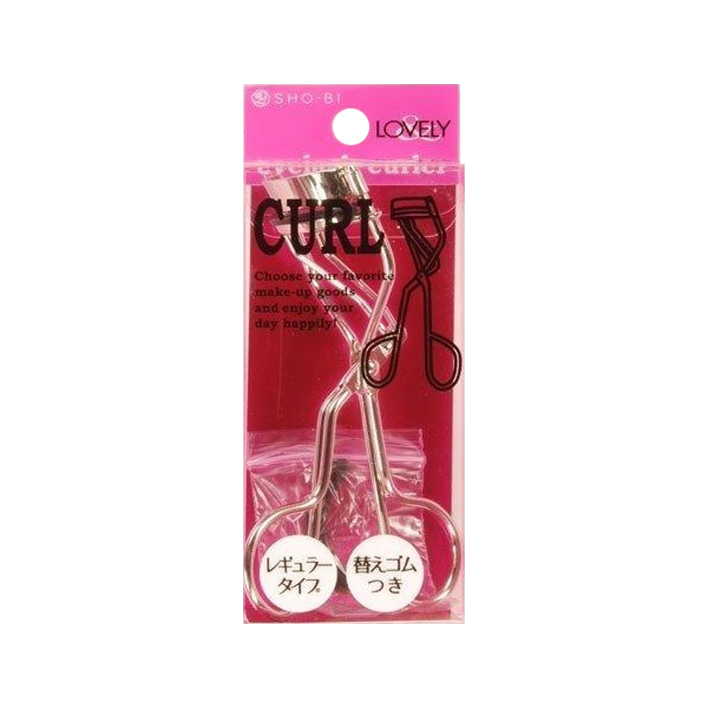 SHOBIDO Makeup Studio Silver Eyelash Curler #Regular Style 1pc Natural Curl/Suitable for Eye Shape - Pre-order