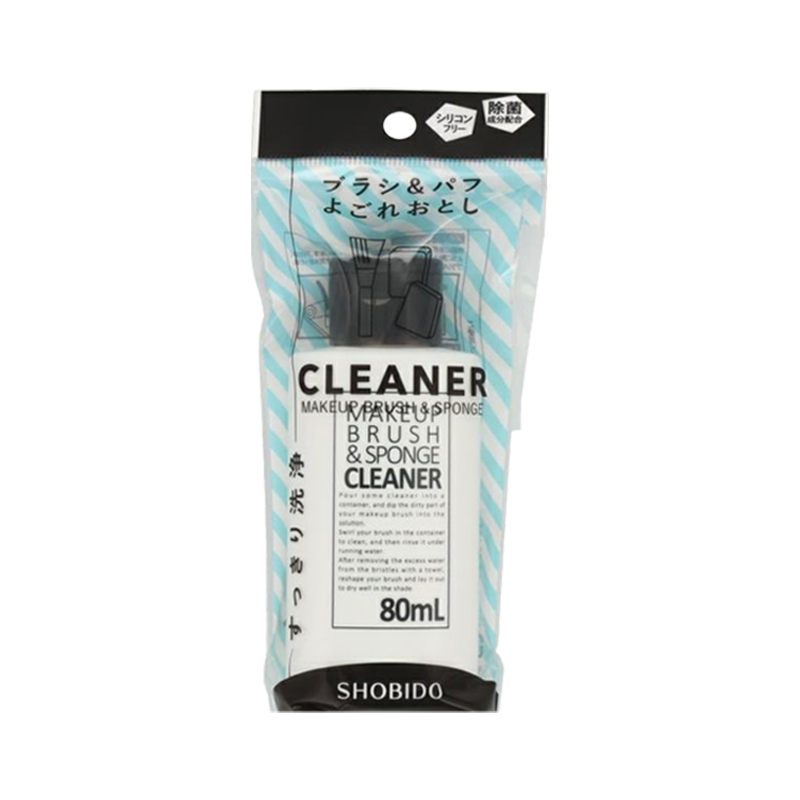 SHOBIDO Makeup Tools Cleanser, 80ml Bottle, Gentle Cleaning/Effective Stain Removal. - Pre-order