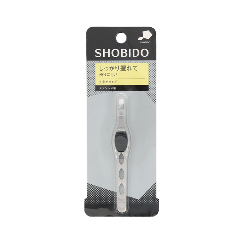 SHOBIDO Makeup Hall Non-slip Grip Slant Tweezers 1pc Non-slip Stable Grip / Precise Clamping - Pre-order