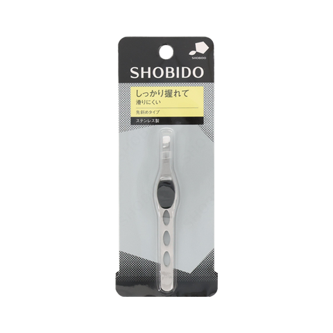 SHOBIDO Makeup Hall Non-slip Grip Slant Tweezers 1pc Non-slip Stable Grip / Precise Clamping - Pre-order