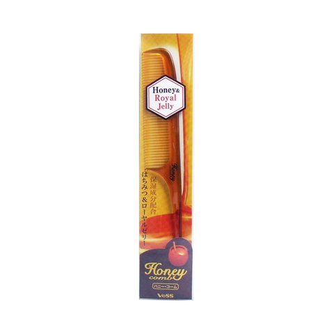 VESS Honey Honey & Royal Jelly Pointed Shape Comb 1pc Honey Moisturizing/Accurate Combing - Pre-order