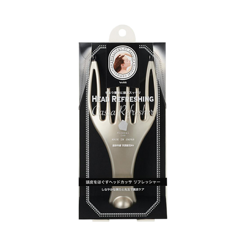 VESS Far Infrared Massage Comb HC-1200 with Natural Mineral Ingredients #Silver 1pc Scalp Massage/Promotes Blood Circulation - Pre-order