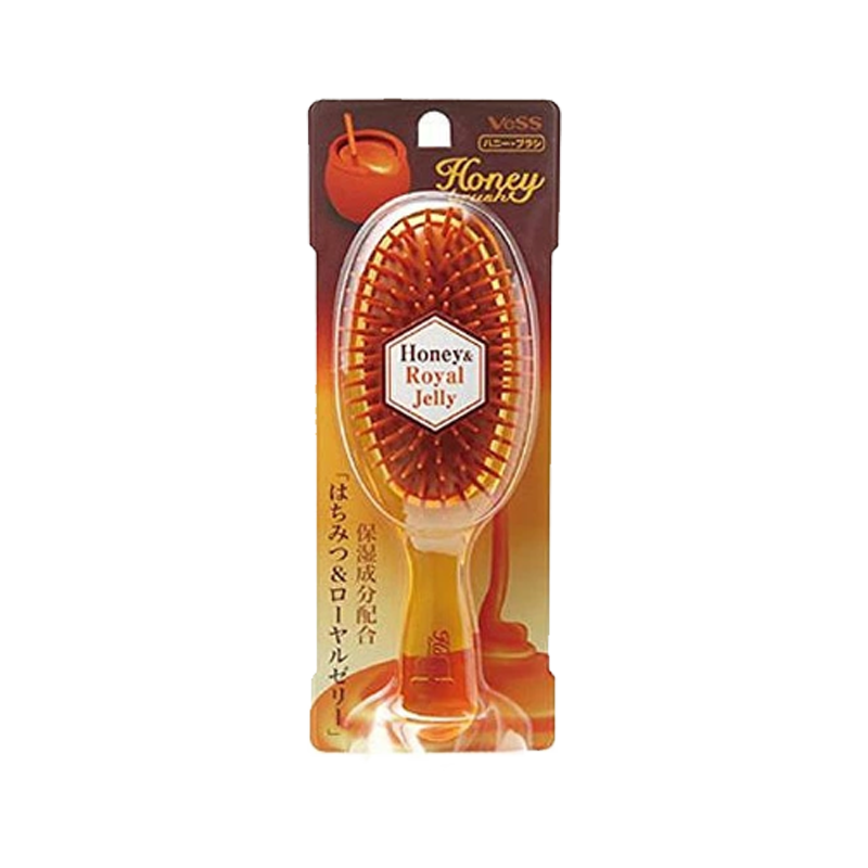 VESS Honey Moisturizing Massage Comb with Honey & Royal Jelly 1pc Easy combing/honey nourishment - Pre-order