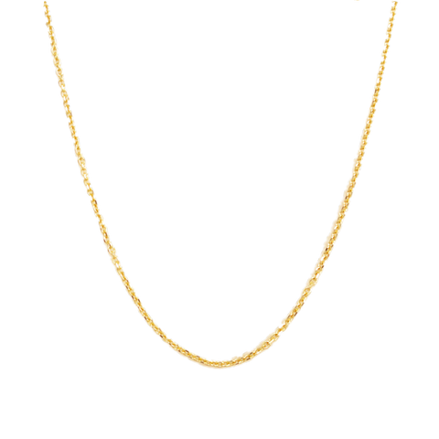 ・CustomizedNATURALI JEWELRY K18 Gold Classic Chain Necklace 1 piece 40cm Exquisite chain/Free matching - Pre-order