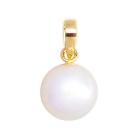 NATURALI JEWELRY K18 Gold Pearl Pendant 1 piece Flexible Matching/Versatile Style - Pre-order