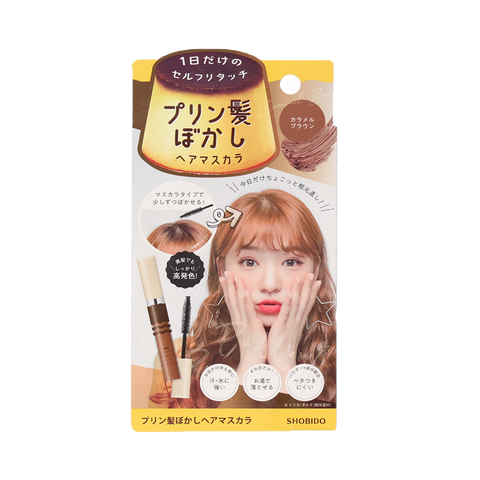 SHOBIDO Makeup Hall Pudding Disposable Hair Dye Concealer #Caramel Brown 20g Convenient Touch-Up/Highly Pigmented - Pre-order