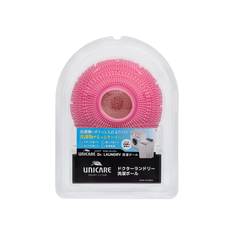 UNICARE Dr. LAUNDRY Laundry Ball #Pink 1 pc Strong Stain Removal/Pet Hair Removal - Pre-order