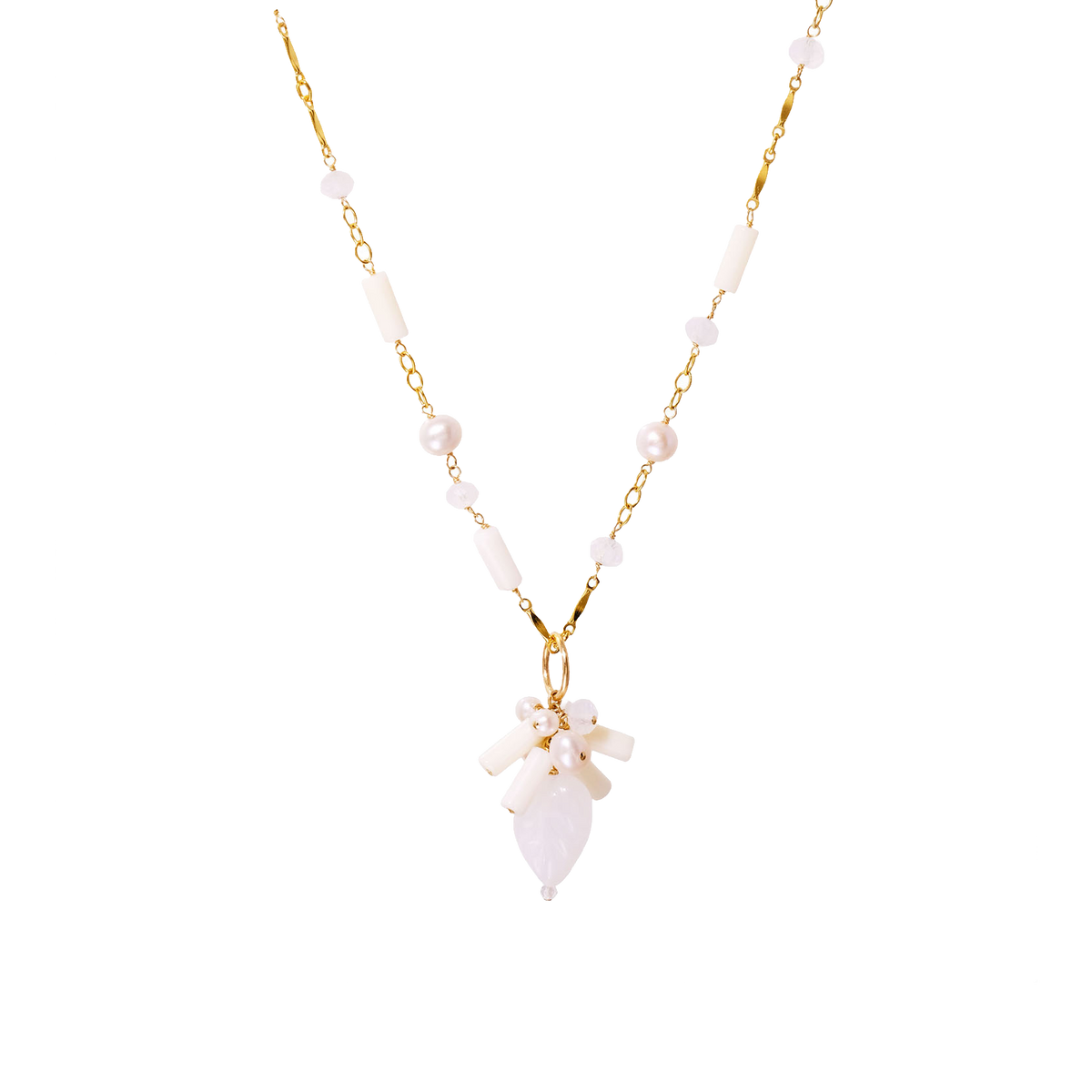 NATURALI JEWELRY 14K Gold Plated BOHO Mix and Match Long Pearl Necklace 1 piece 75cm+5cm extension chain - Pre-order
