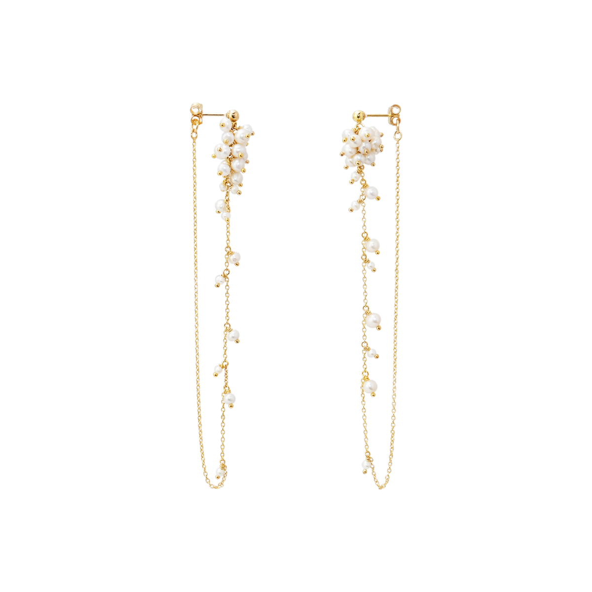 NATURALI JEWELRY 14K Gold Mulberry Pearl Earrings #L Size 1 Pair - Pre-order