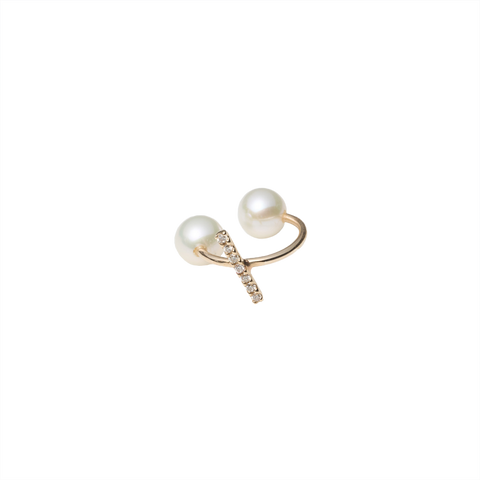 NATURALI JEWELRY 10K Gold Diamond Ear Cuff 1 piece - Pre-order