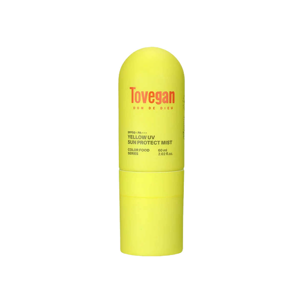Tovegan YELLOW UV Sunscreen Spray 60ml, effectively protects against the sun/mildly moisturizing. - Pre-order