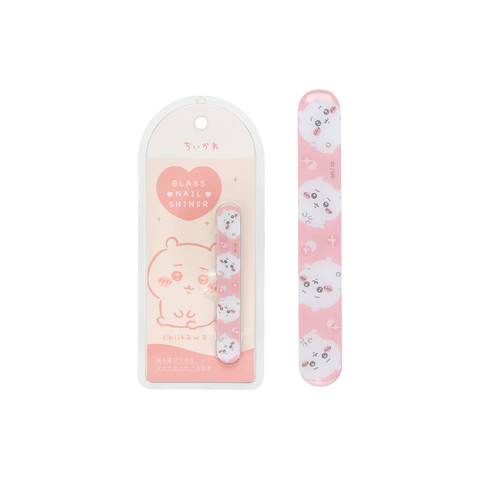 SHOBIDO cosmetic hall chiikawa glass polishing nail file #Yoshi 1 piece high efficiency polishing/portable and practical.